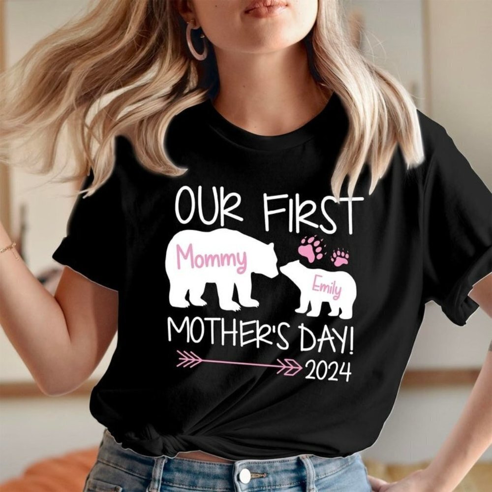 Mothers Day Matching Outfit Baby Tshirt Custom Name Baby Tshirt Unisex Shirt